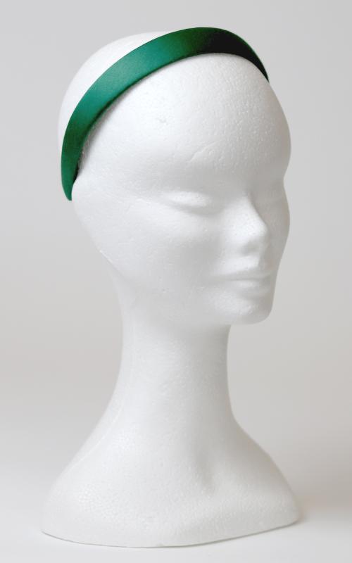 Bavlnená čelenka - tmavo zelená