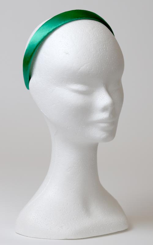 Hodvábna čelenka - smaragdová